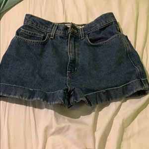 High waisted American apparel jean shorts size 28